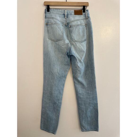 Madewell Lightwash High Rise Curvy Perfect Vintage Straight Leg Jeans Size 25 - Picture 3 of 8